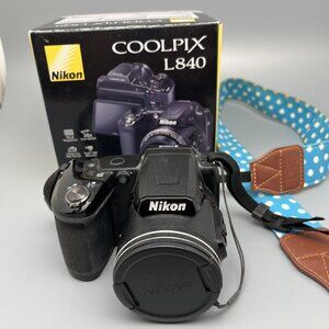 Nikon Coolpix L840 Digital Camera 38x Zoom 16MP Full HD Video Wi-fi EUC w/Box